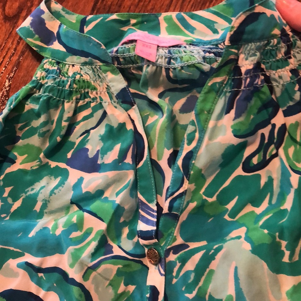 Lilly Pulitzer XXS Open Shoulder Blouse - Picture 6 of 9